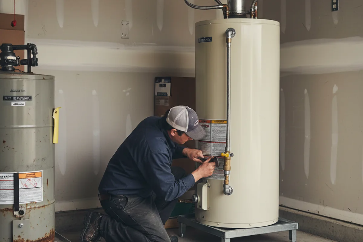Water heater and shutoff valve replacement in Sullivans Island